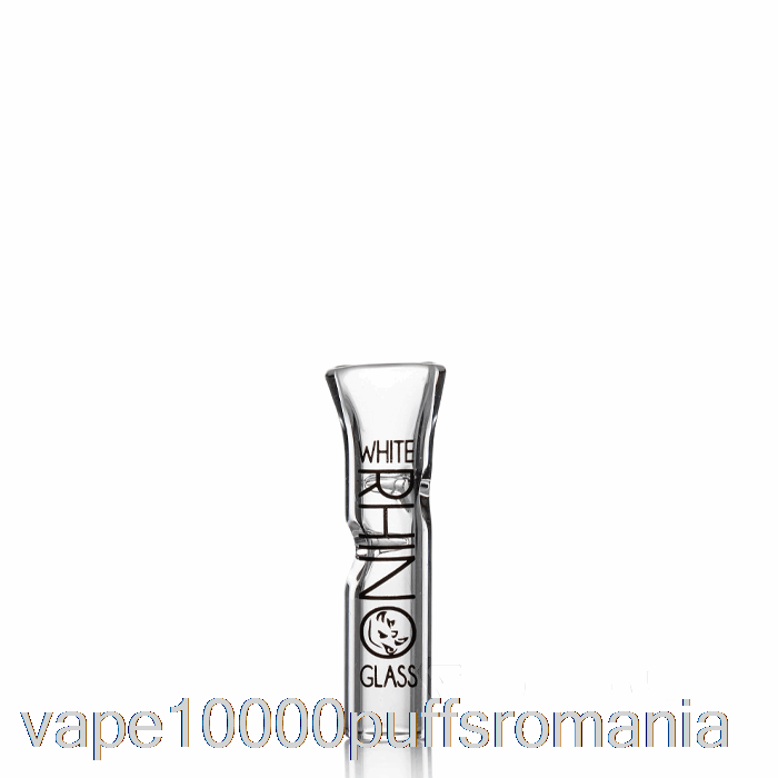 Vape Romania Varfuri Sticla Rinocer Alb Varf Plat Sticla